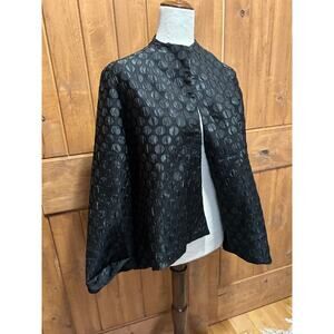 Vintage 90s Manadarin Collar Swing Jacket Size XL Wearable Art